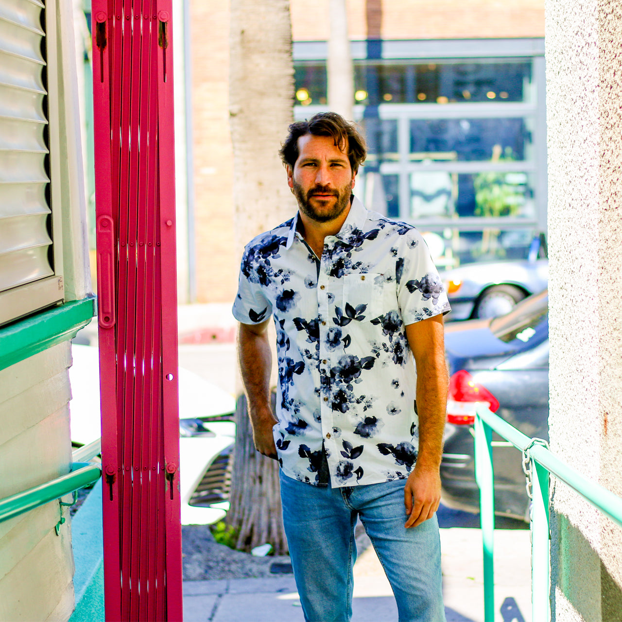 Ronald Printed Rayon Shirt