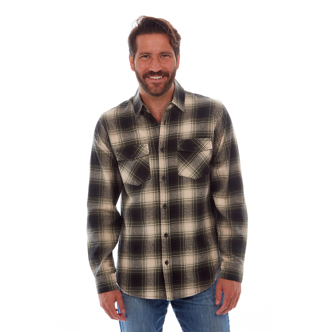 STJOHNS BAY (St Johns Bay) L S Check Heavy Flannel Shirt