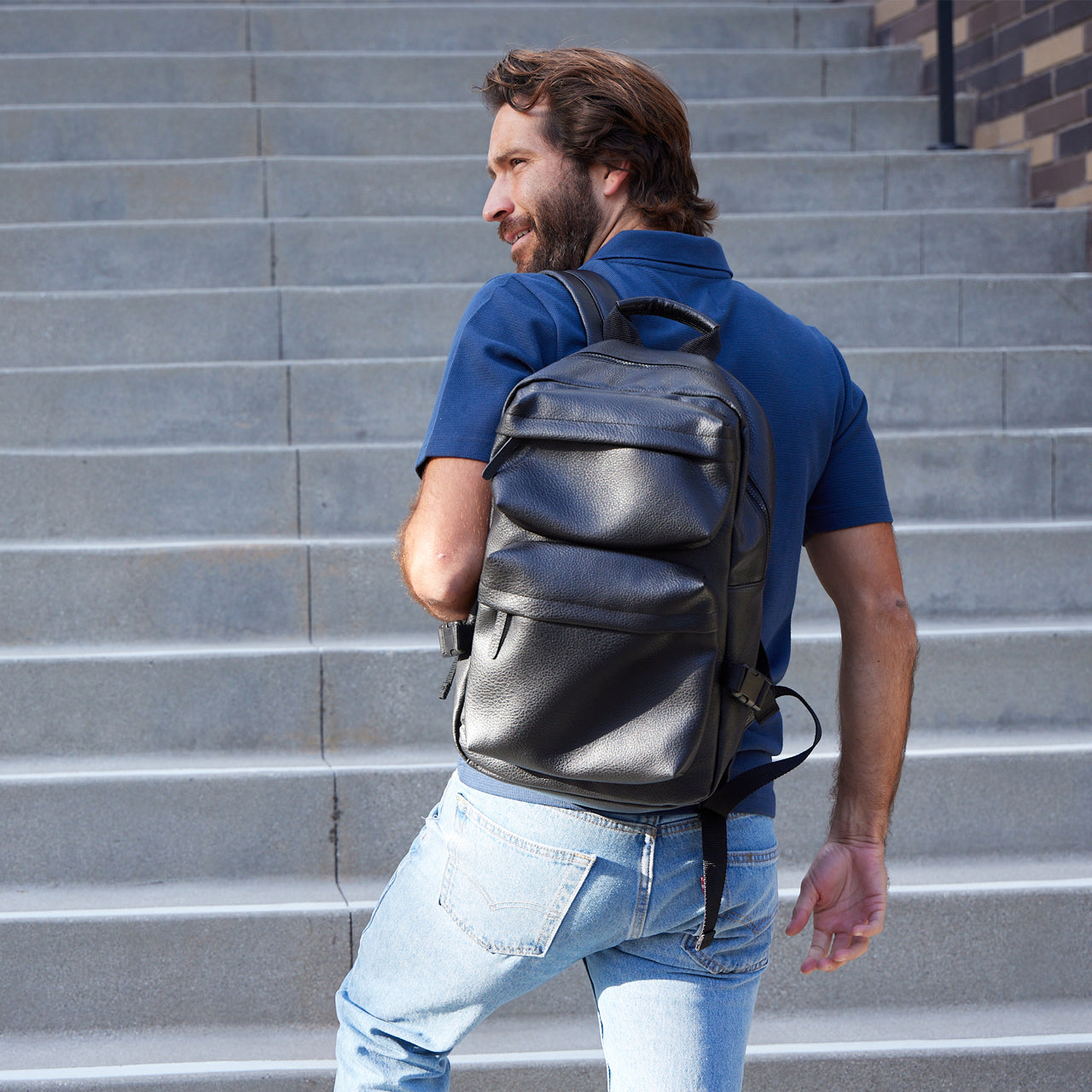 Martin Pebbled Travel Backpack