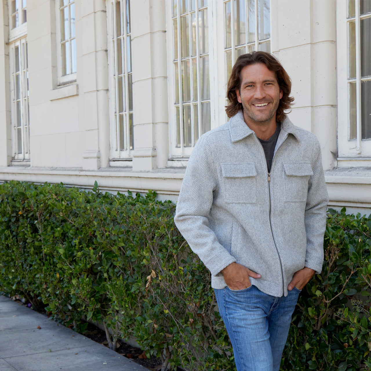 Kane Textured Zip Up Jacket