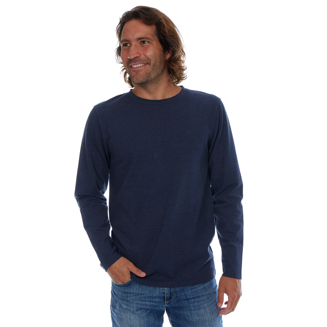 Daniel Long Sleeve Crew Neck Tee