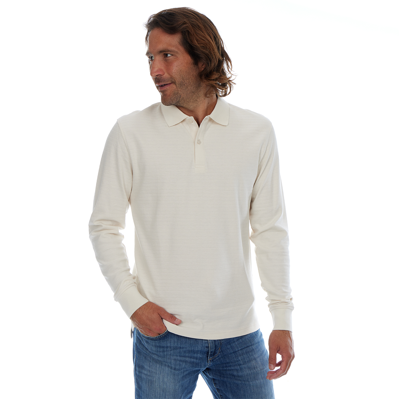 Zander Long Sleeve Polo