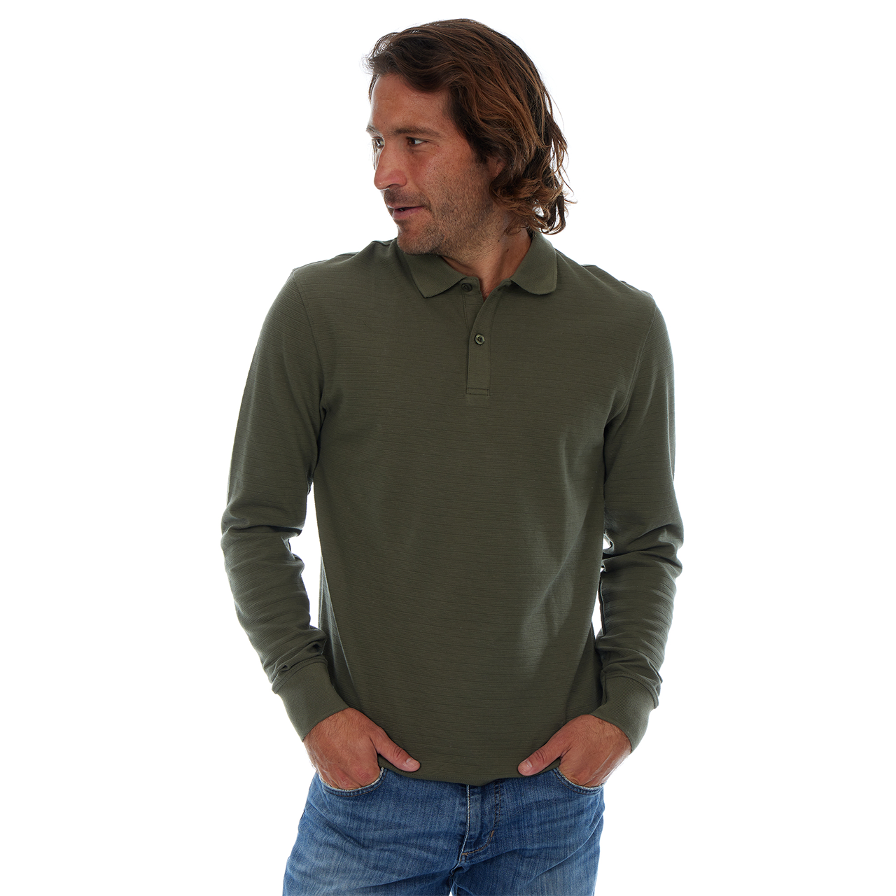 Zander Long Sleeve Polo