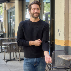Allen Textured Cotton Sweater