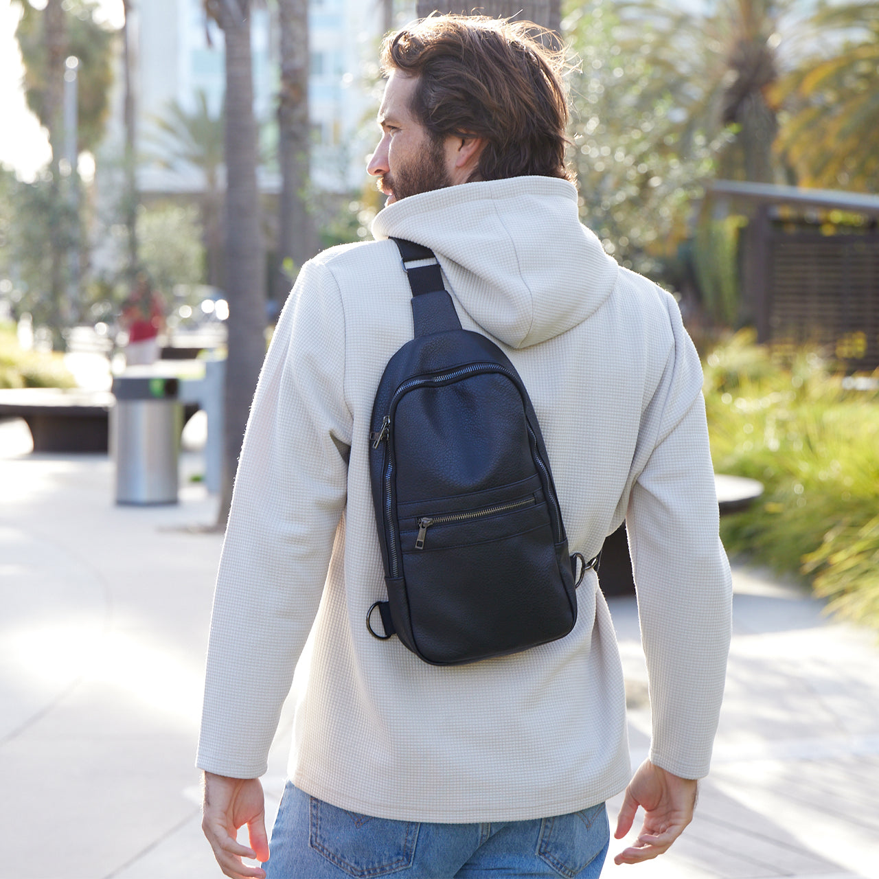 Jerry Vegan Leather Sling Bag