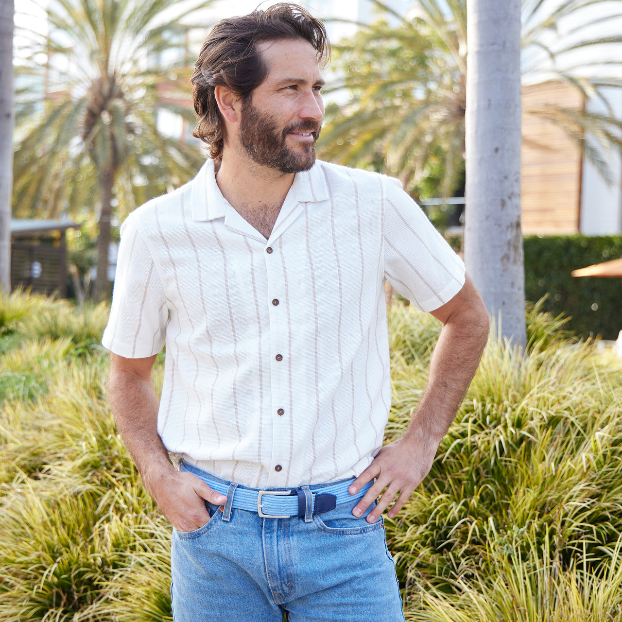 Nolan 3.5 CM Woven Stretch Belt