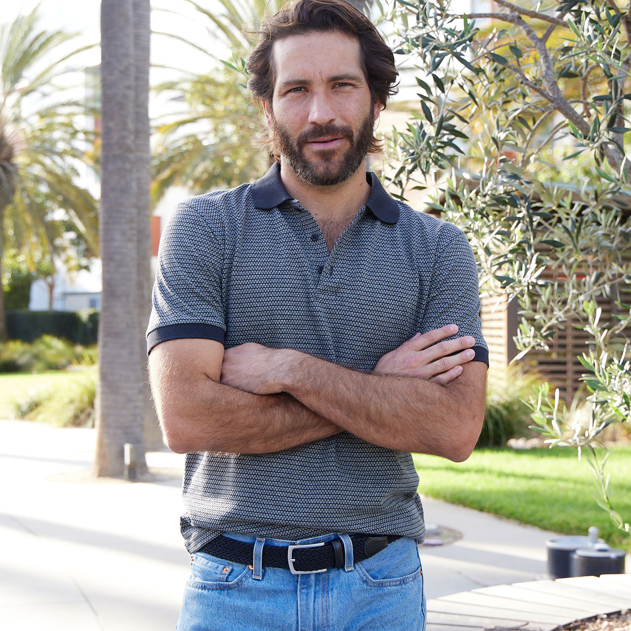 Clyde 3.5 CM Woven Stretch Belt