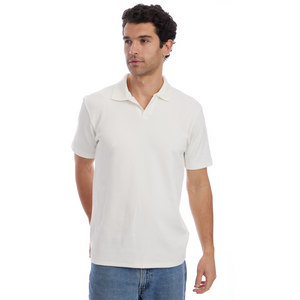 Toby Johnny Collar Waffle Polo