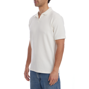 Toby Johnny Collar Waffle Polo