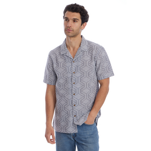 Eric Textured Geometric Vertical Shirt