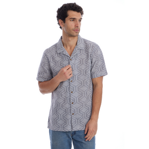 Eric Textured Geometric Vertical Shirt