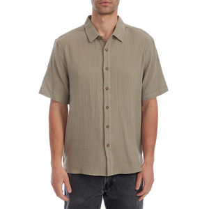 Shane Solid Cotton Gauze Shirt