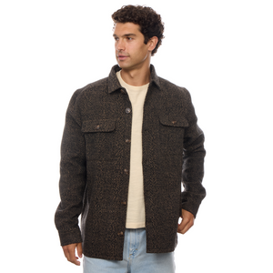Bennett Herringbone Sherpa Lined Shacket