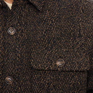 Bennett Herringbone Sherpa Lined Shacket