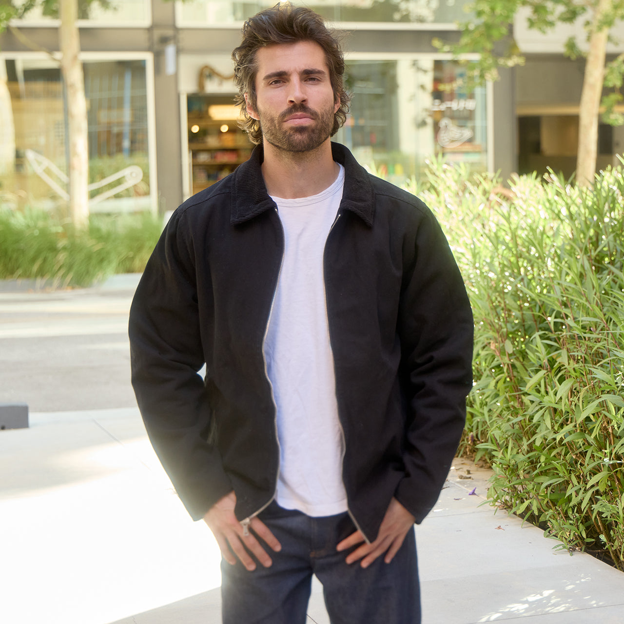 Fred Twill Zip Up Jacket