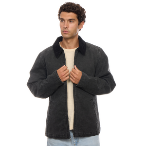 Samuel Washed Twill Zip Up Jacket