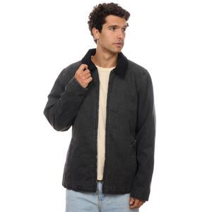 Samuel Washed Twill Zip Up Jacket