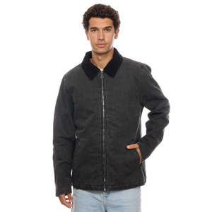 Samuel Washed Twill Zip Up Jacket