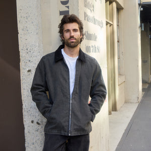 Samuel Washed Twill Zip Up Jacket