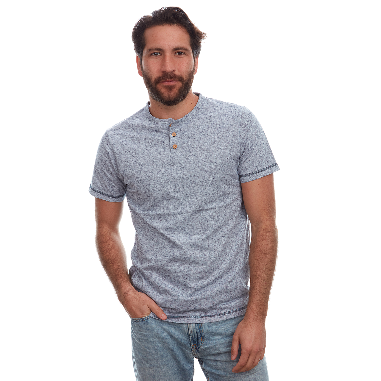 Avery Striped Henley