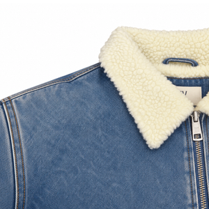 Gael Denim Zip Up Jacket