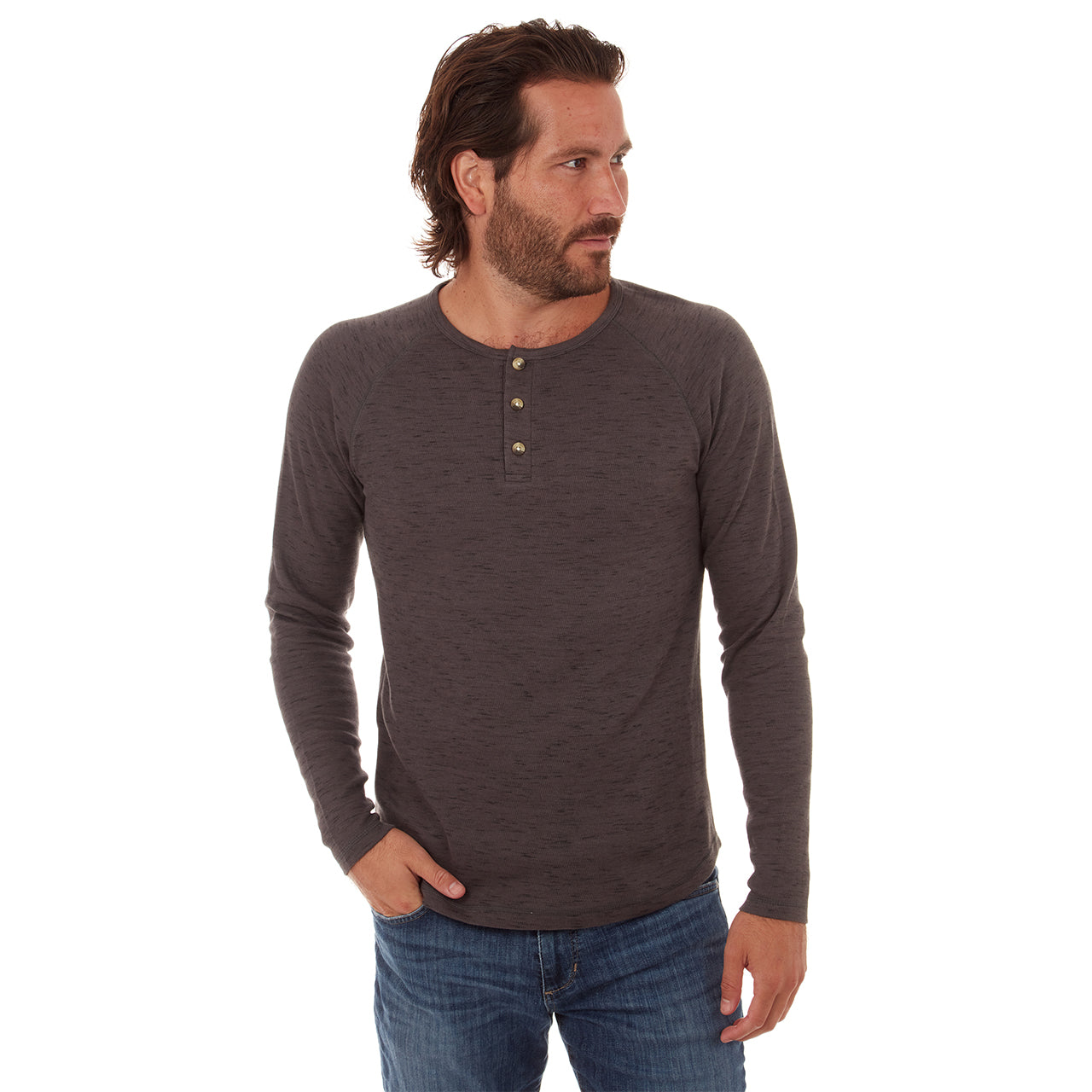 Sean Long Sleeve Henley - PX Clothing