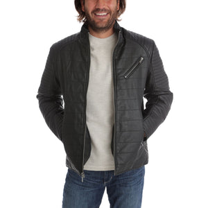 Ian Vegan Leather Moto Jacket