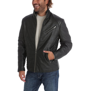 Ian Vegan Leather Moto Jacket - PX Clothing