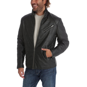 Ian Vegan Leather Moto Jacket