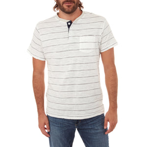 Josiah Jacquard Striped Henley