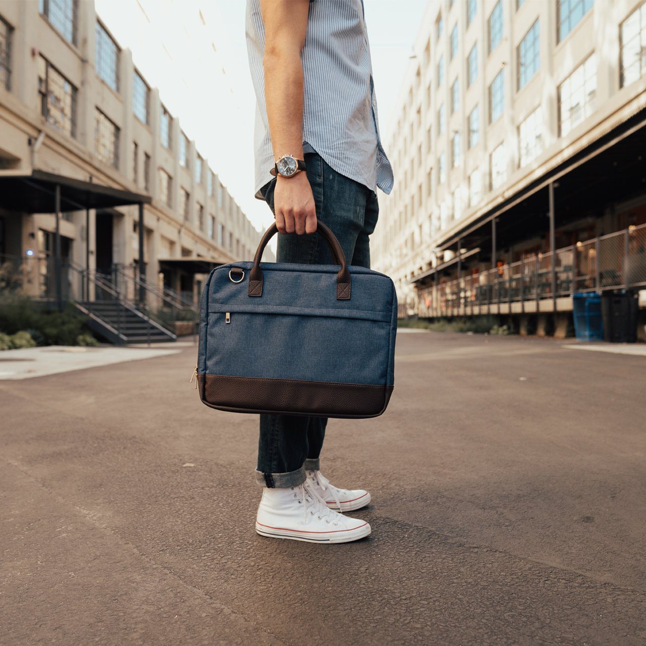 Gilbert Two Tone Laptop Bag